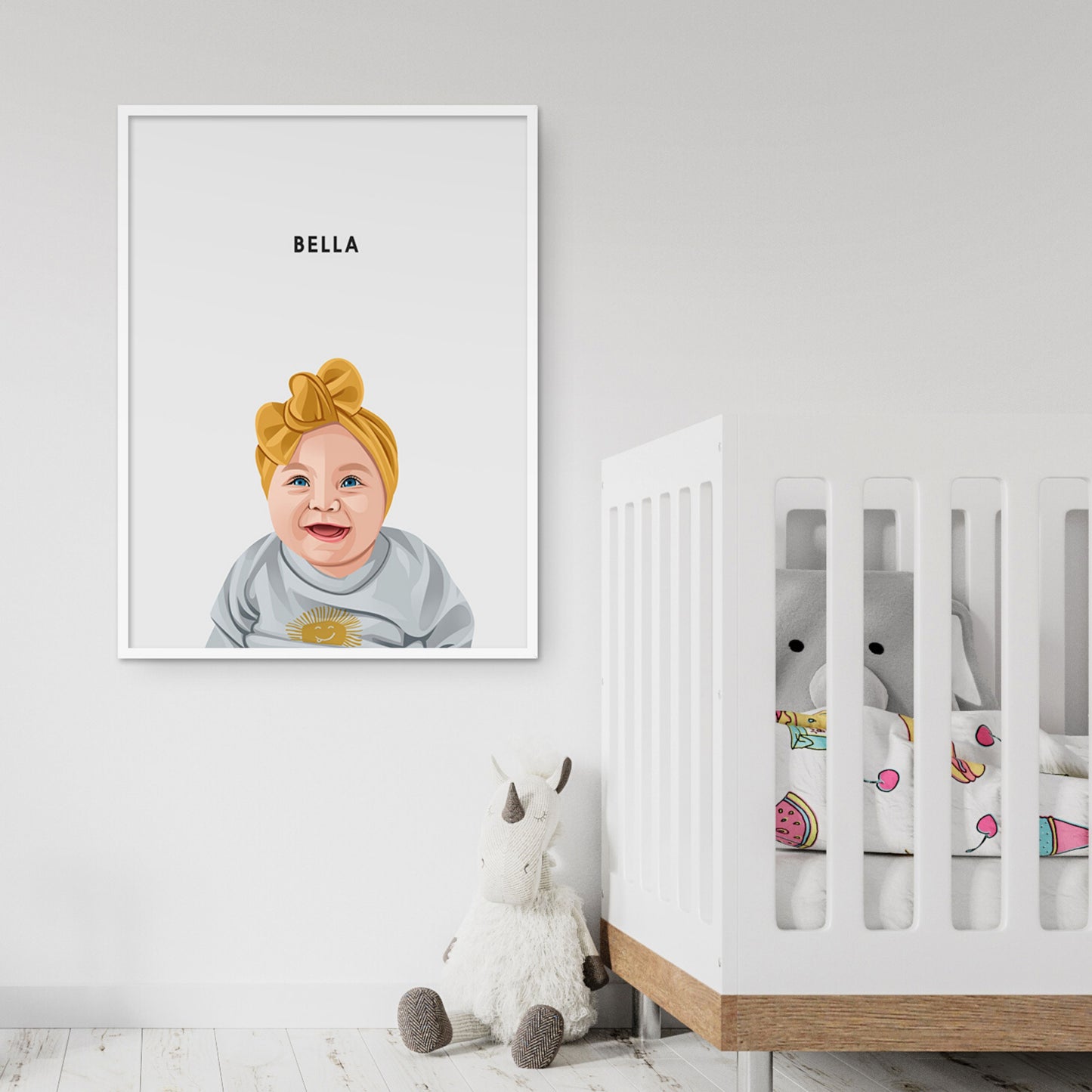 Custom Illustrated Baby & Child Portrait