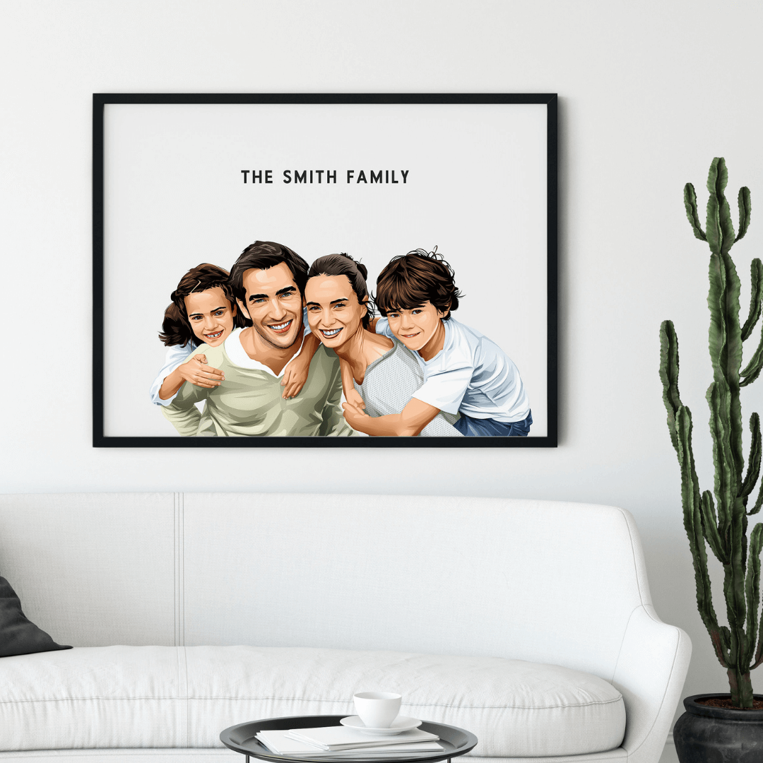 Custom Illustrated Family Portrait