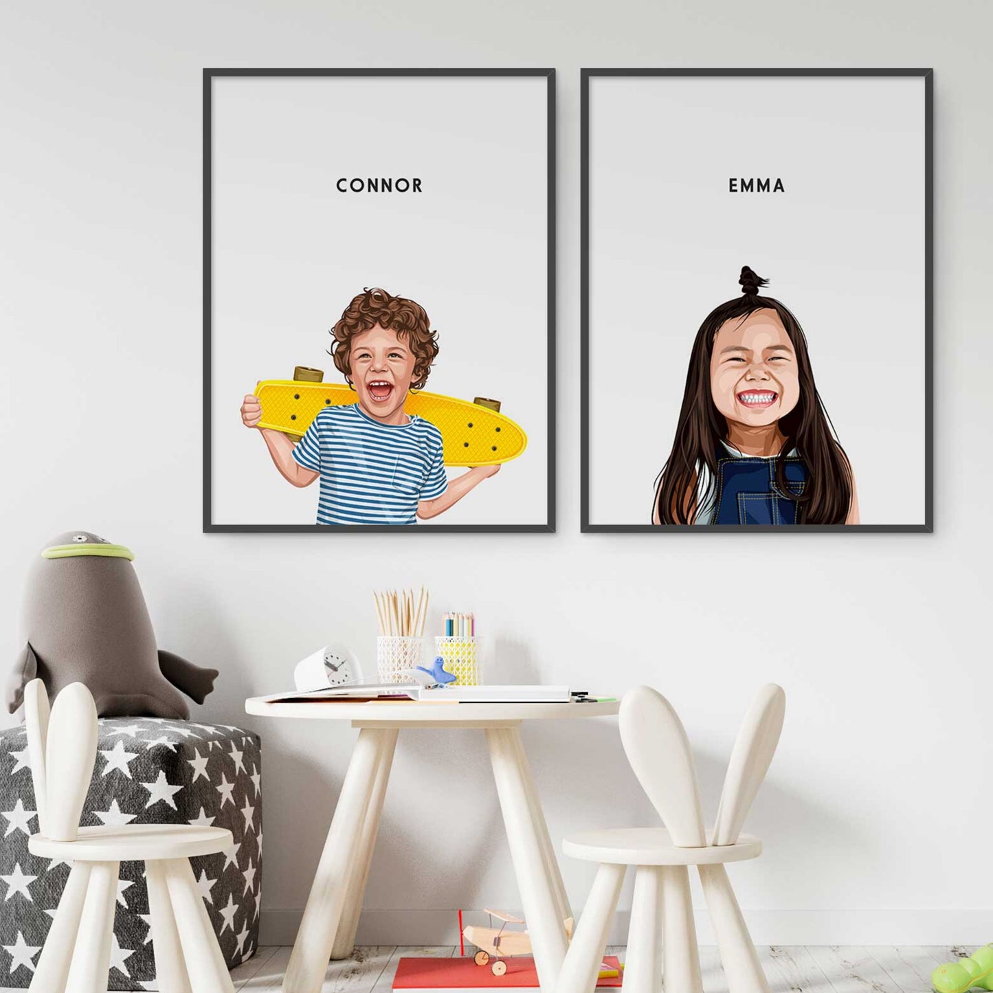 Custom Illustrated Baby & Child Portrait