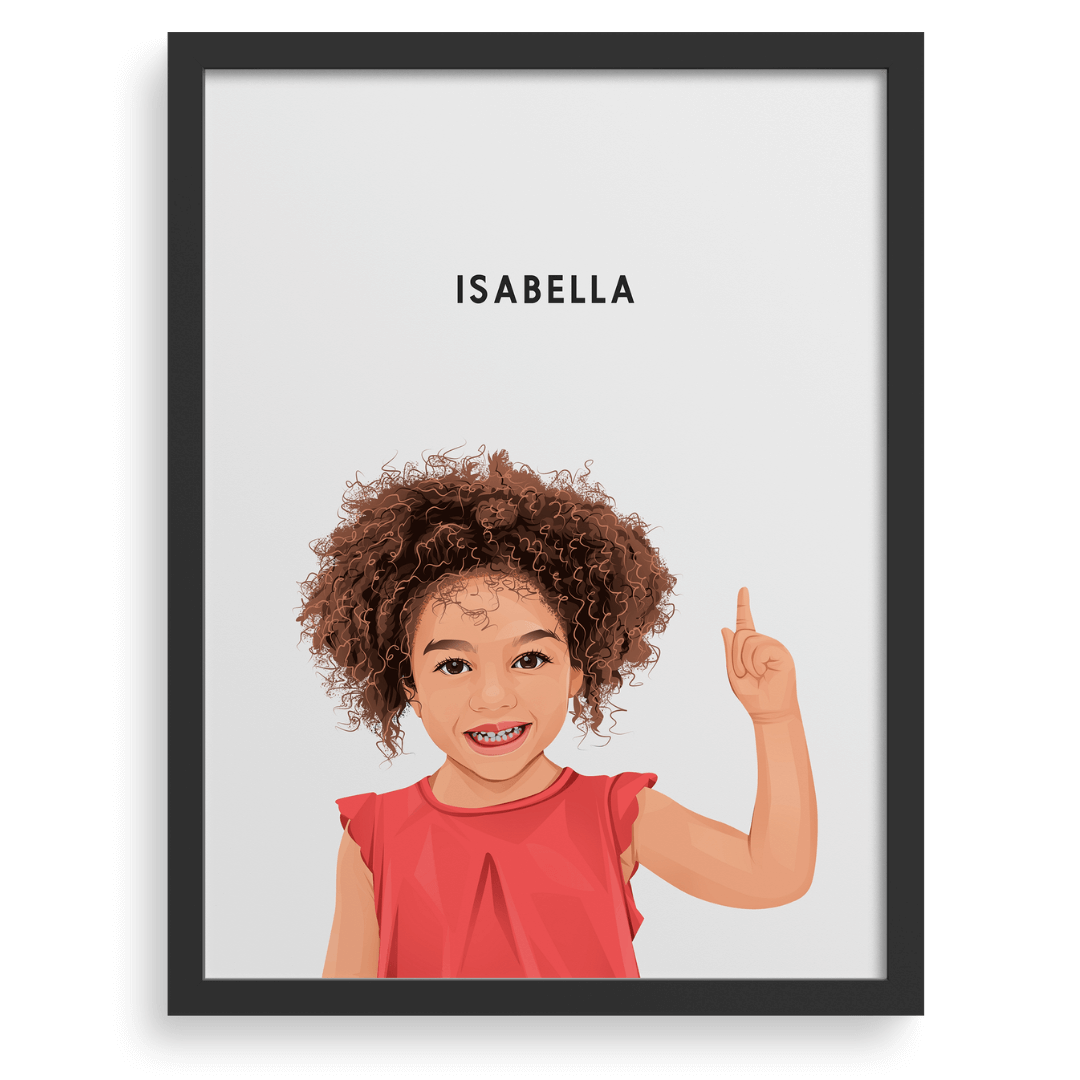 Custom Illustrated Baby & Child Portrait