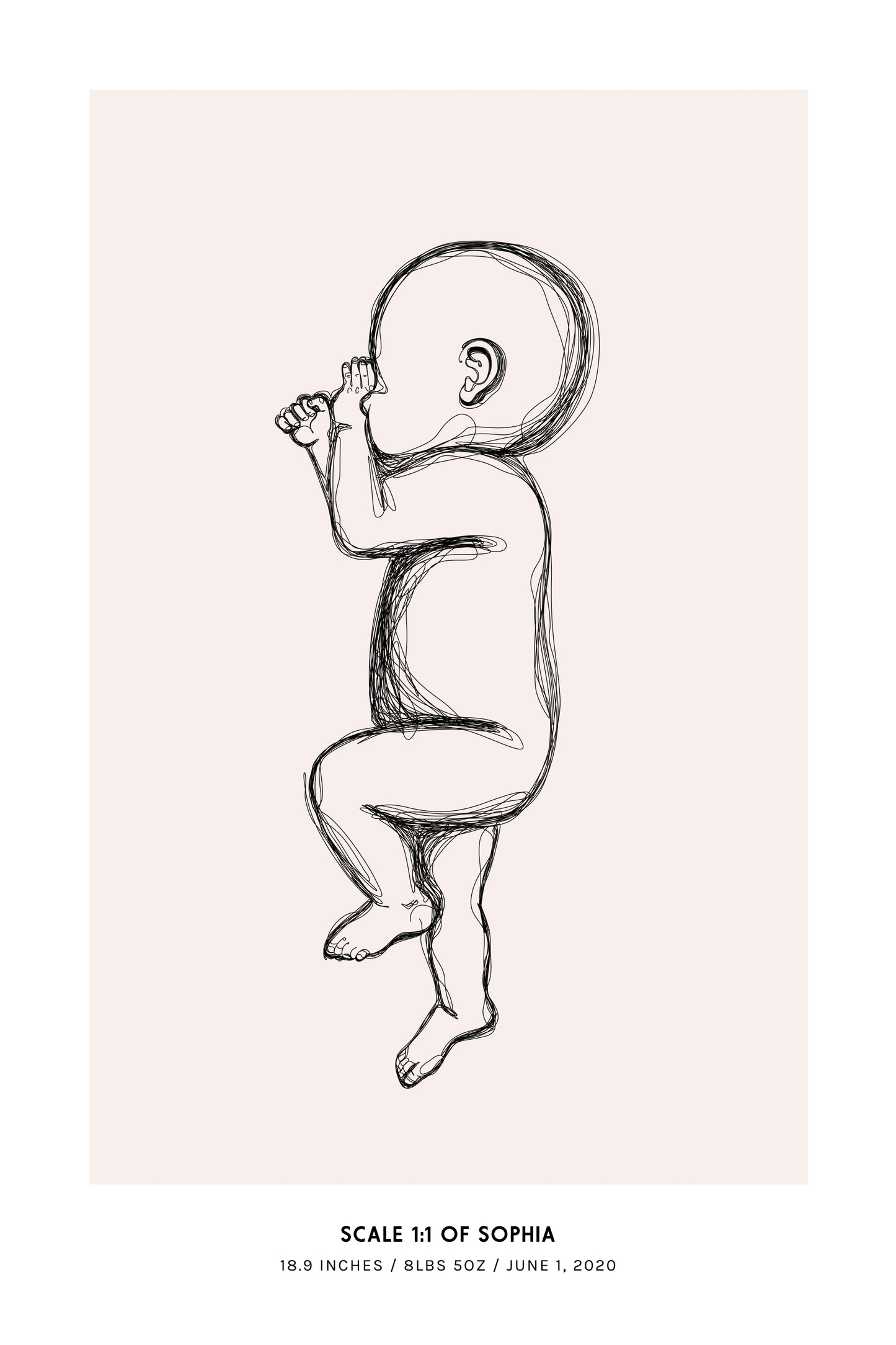Modern Birth Poster