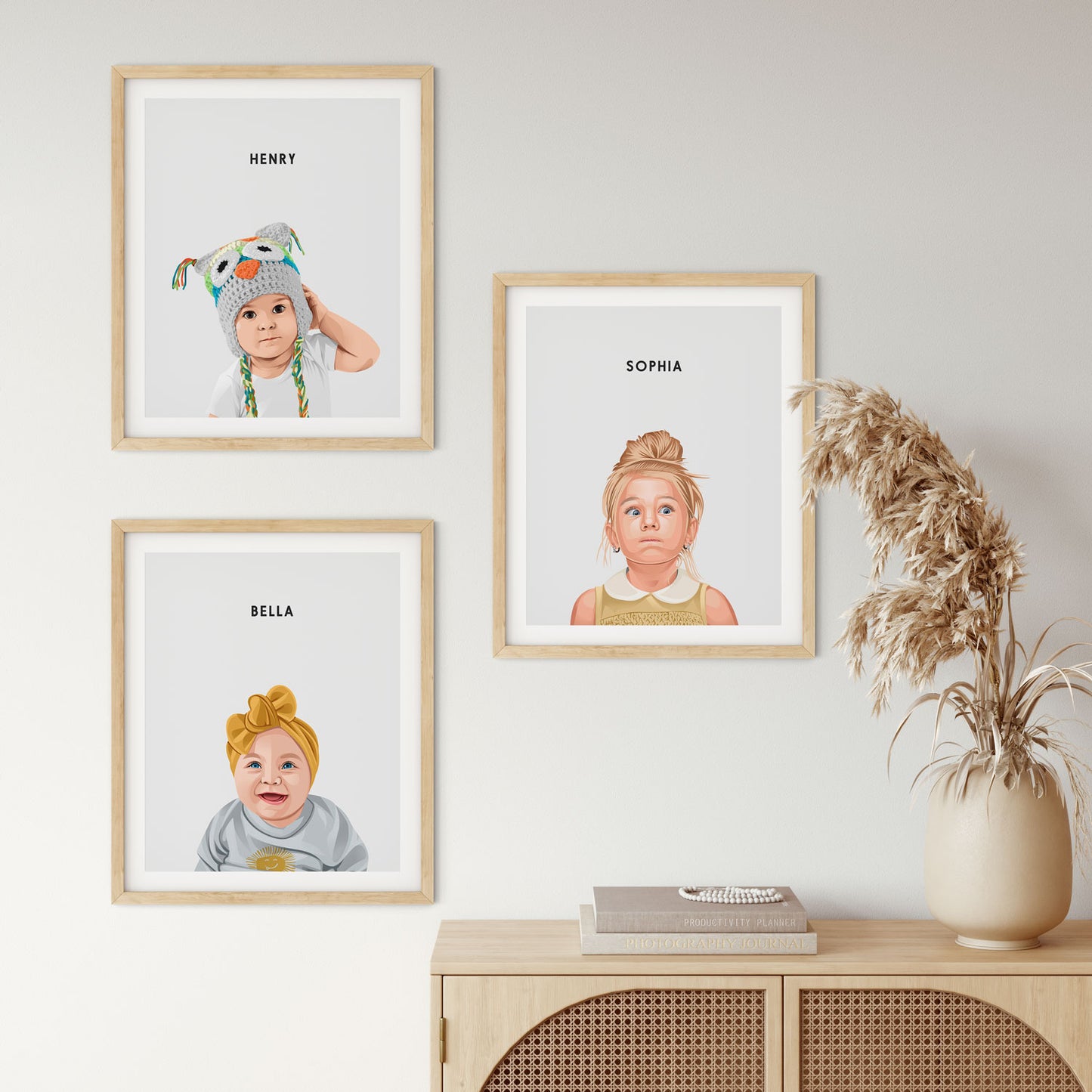 Custom Illustrated Baby & Child Portrait