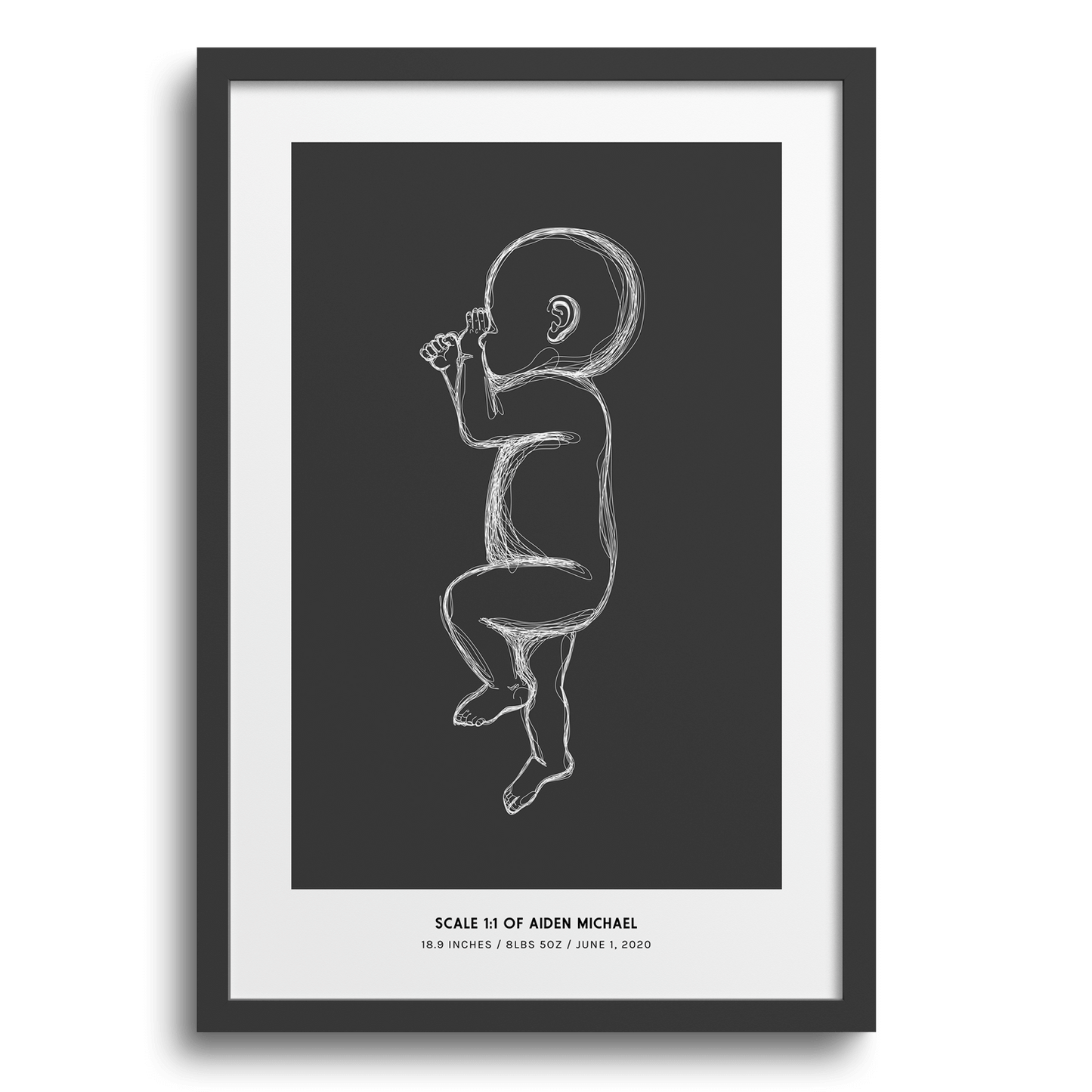 Modern Birth Poster
