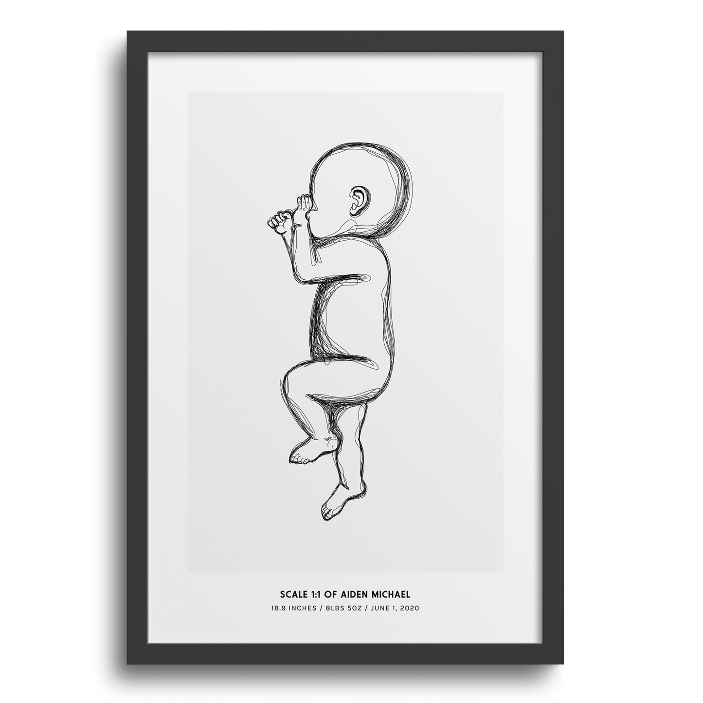 Modern Birth Poster