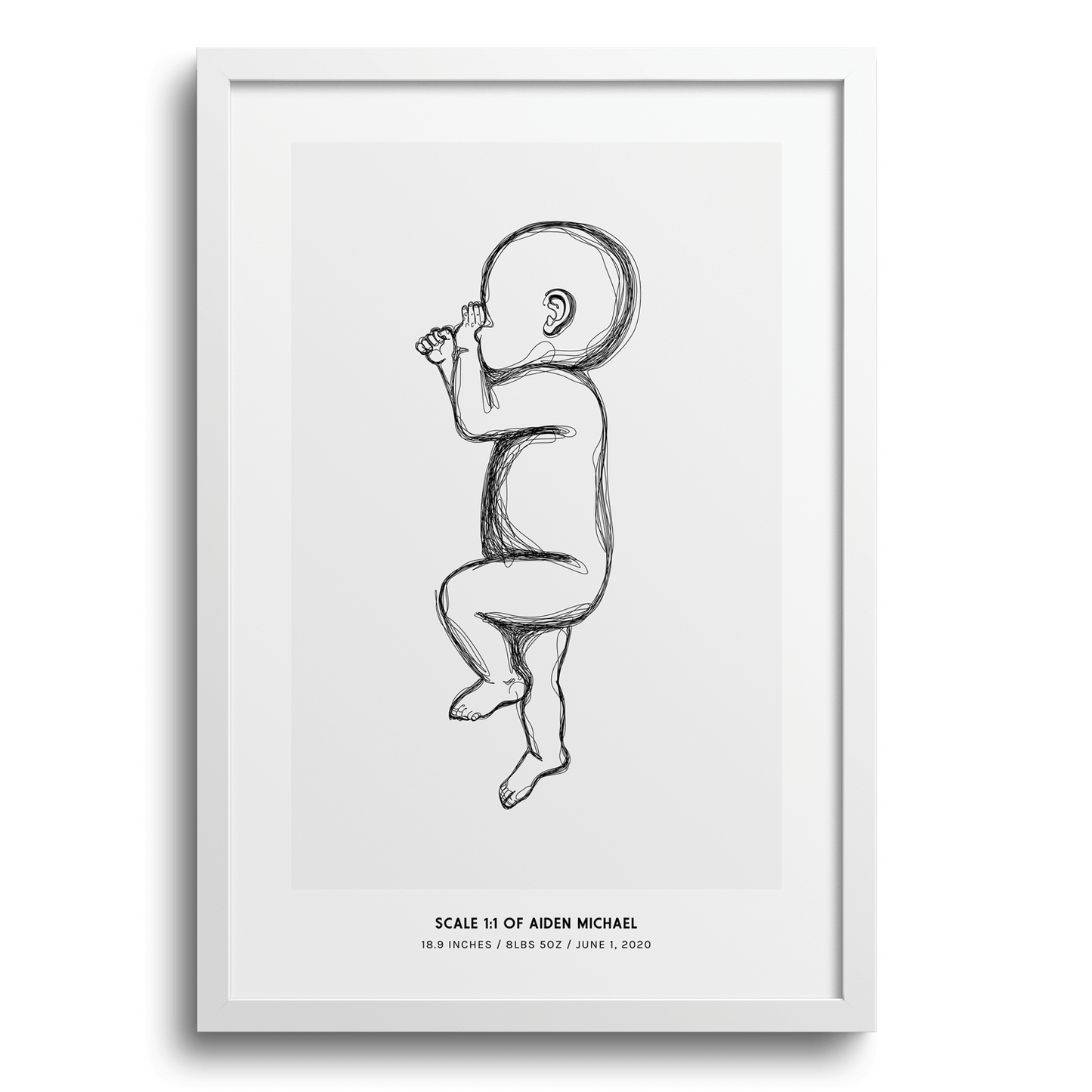 Modern Birth Poster