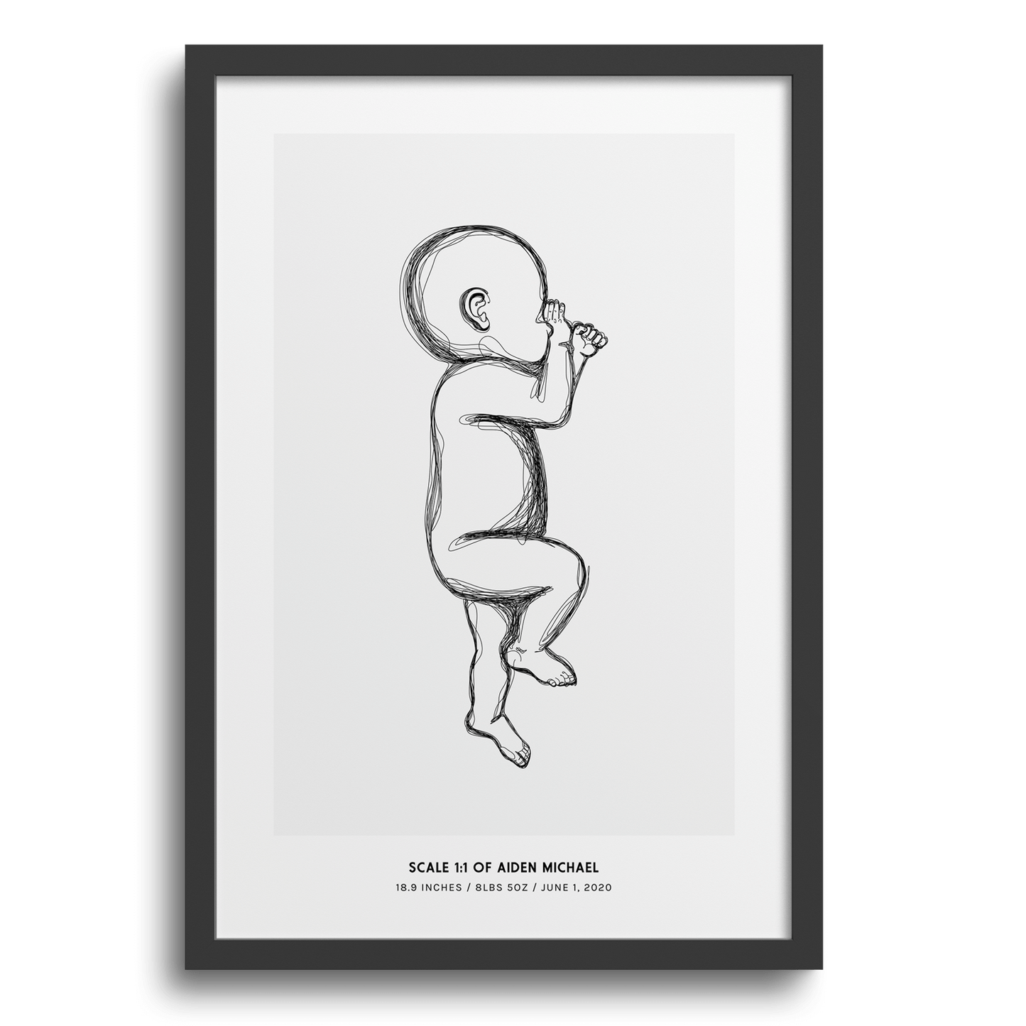 Modern Birth Poster