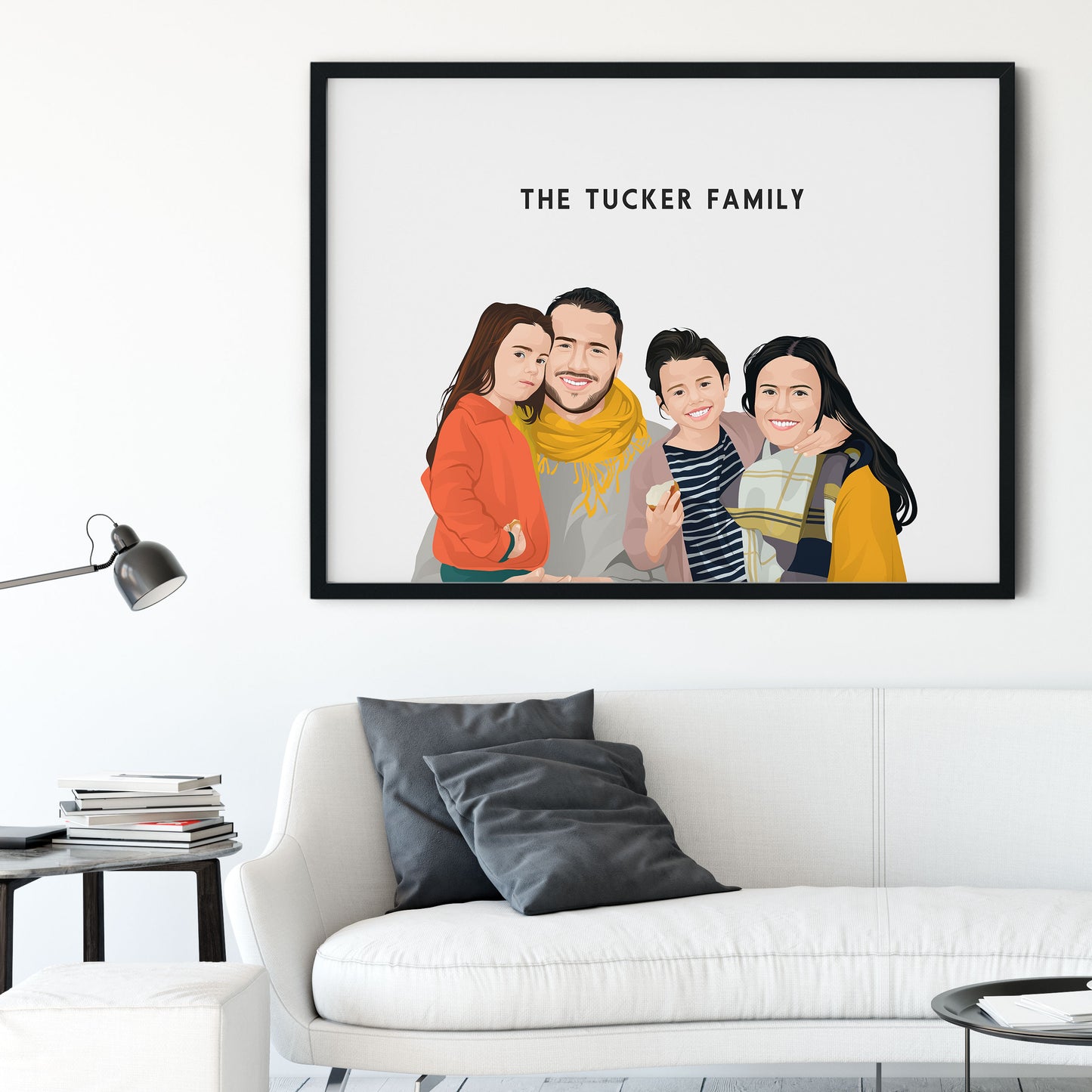 Custom Illustrated Family Portrait