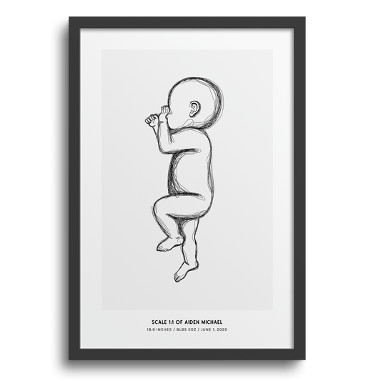 Modern Birth Poster